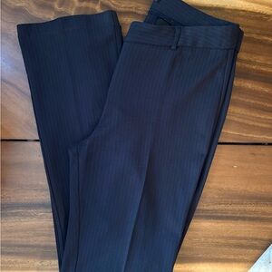 Dress Pants - Amanda & Chelsea Dark Navy Pinstripe Dress Pants